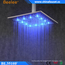 Badezimmer-Quadrat-Messing-Wasserfall-Niederschlag-Mischungs-LED Duschekopf